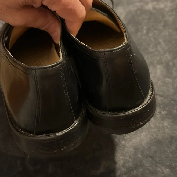 Johnston & Murphy Black Leather Men's Dress Shoes - Picture 10 of 12